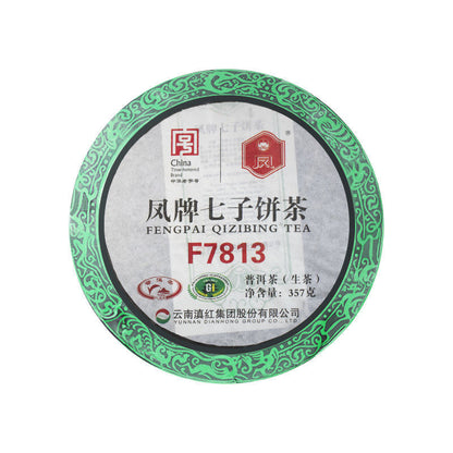 FENG PAI Qizibing Tea F7813 Pu-erh Tea Cake Raw Puer Feng Qing Puer Tea 357g