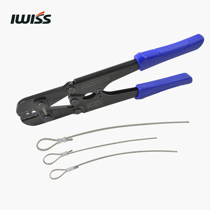 IWS-1608M Wire Rope Crimping Tool for Copper Aluminum Oval Sleeves Stop Sleeves