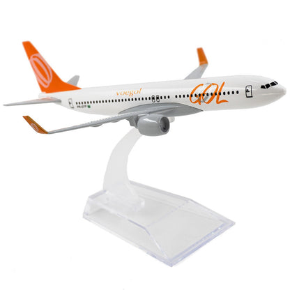 1:400 16cm Aircraft Brazil GOL 737 Alloy Diecast Plane Model Souvenir Ornaments