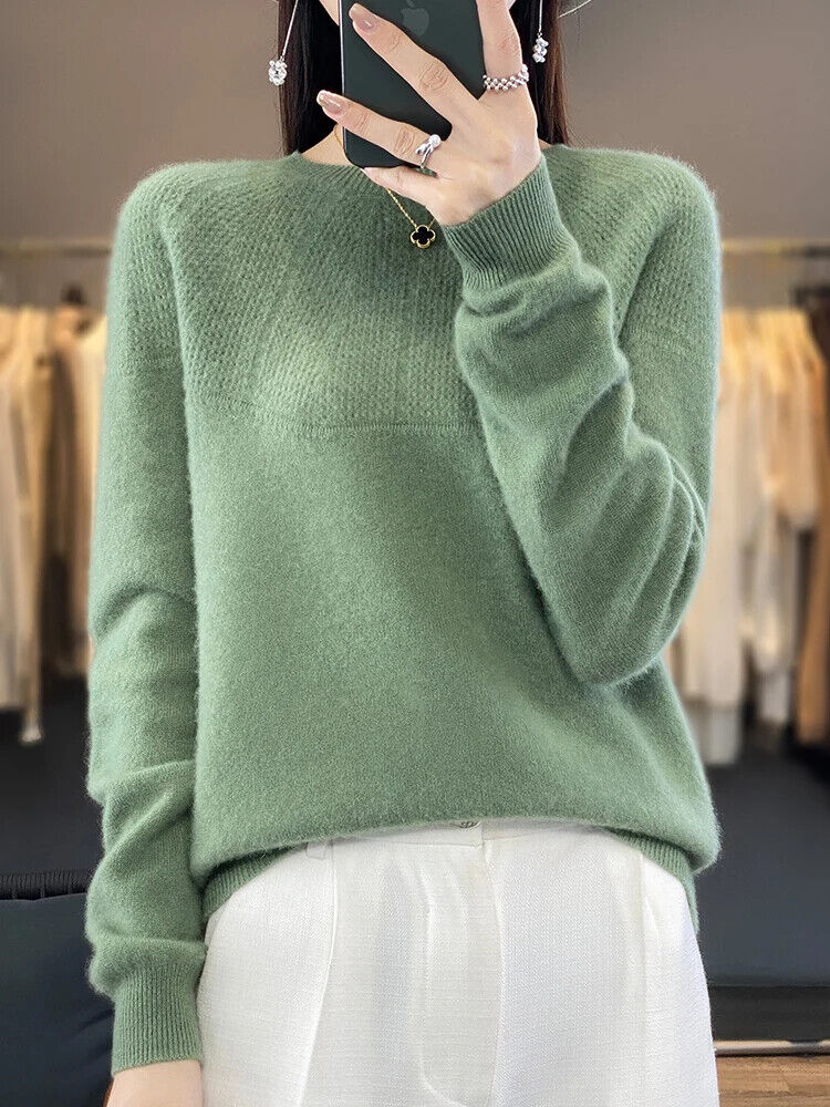 Autumn Winter Women Sweater O-Neck Pullovers Cashmere Knitwear Popular Clothes