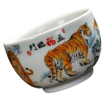 Tea Cup Cappuccino Cups Teacup Chinese Zisha Gai Wan Office Set Porcelain