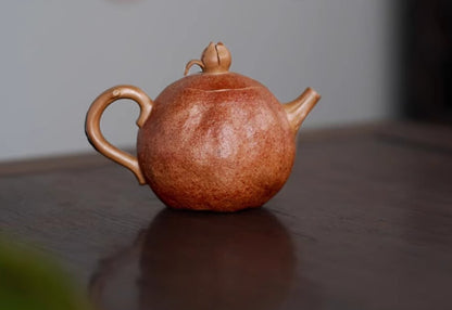 100cc chinese Yixing Handmade Zisha teapot Duan Ni pomegranate hu Gongfu Tea Pot
