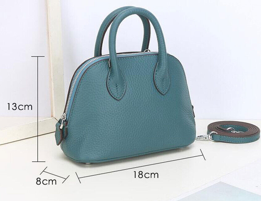 Women's Mini Bag Genuine Leather Shell-Shaped Handbag Luxury Bag Crossbody Purse