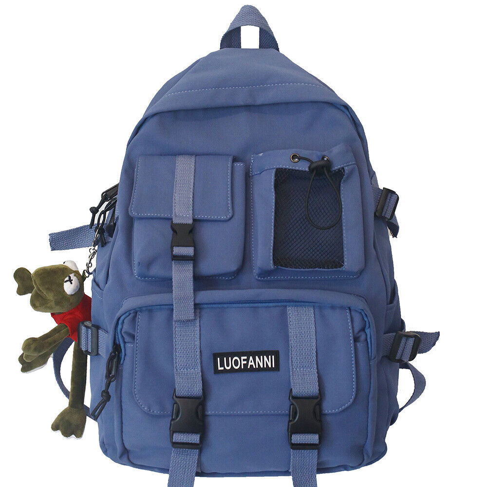 Women Nylon Backpack Travel Student School Bag Men Laptop Backpack Male Bags