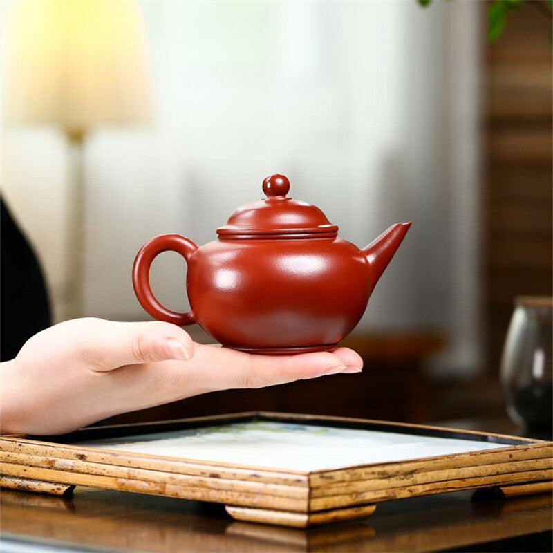 200ml Pot Real Yixing Zisha Red Clay Tea Pot Original Ore Level Pot Handmade