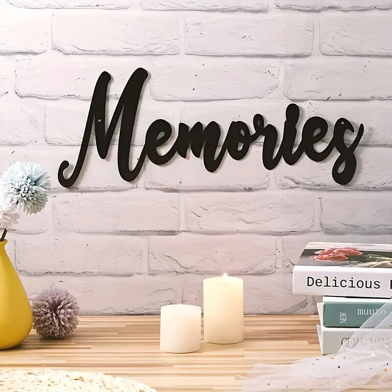 CIFBUY Letters Memories Metal Wall Decoration Iron Art Decorations Home