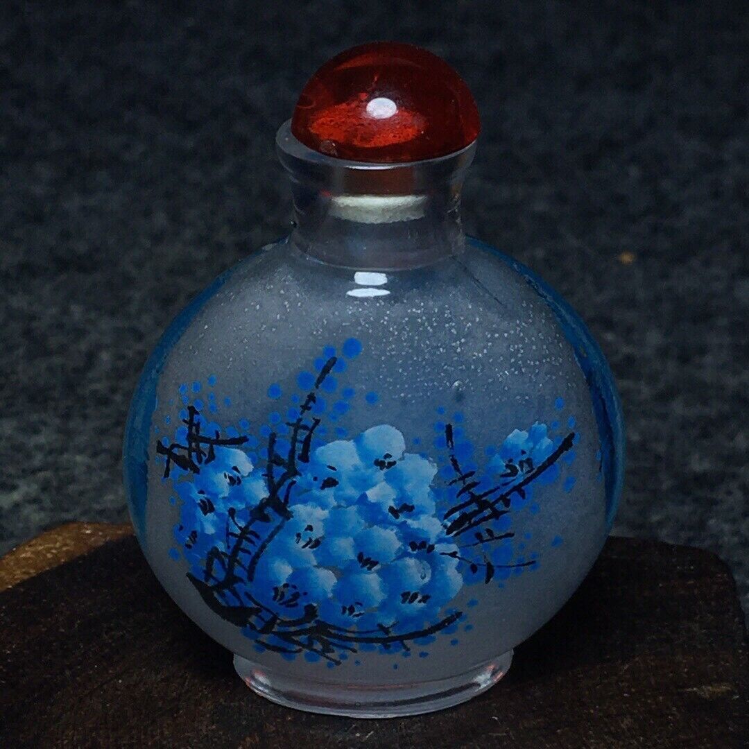 Ancient Chinese handmade interior painting ancient glazed snuff bottle