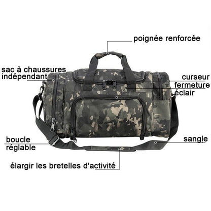 Military Tactical Travel Duffle Bag Outdoor Sports Gym Hiking Large Luggage Bags