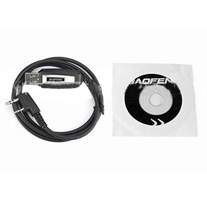 USB Programming Cable Data Cord with CD For Baofeng/Pofung UV-5R UV-3R+ 888s F
