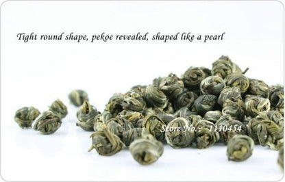 Jasmine Pearl Green Tea Premium Organic Fragrant Chinese Loose Leaf Tea 100g