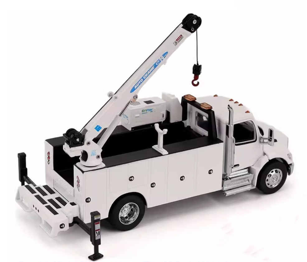 1:50 DM Peterbilt536 Auto-Crane HC14-Crane Work Truck Miller EnPak Diecast Model