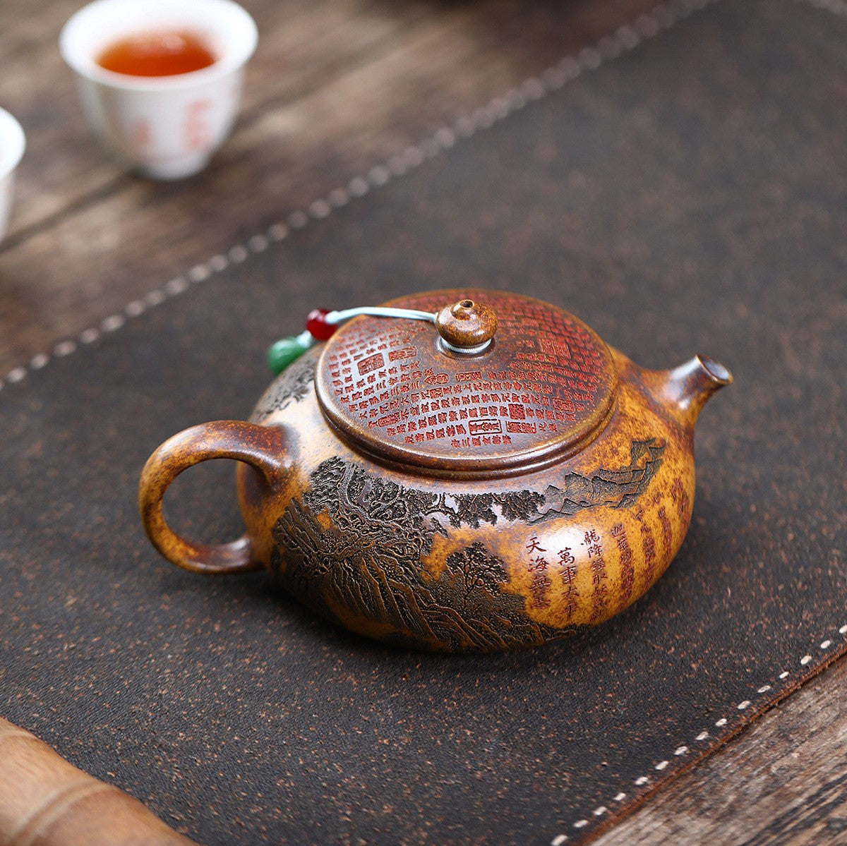 Yixing Zisha Teapot Handmade By Famous Masters 310cc