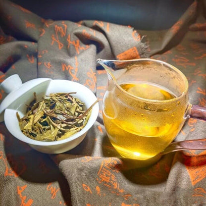 357g Yunnan 2021 Tea Jingmai Early Spring Cow Cake Handmade Puerh Tea Raw Tea