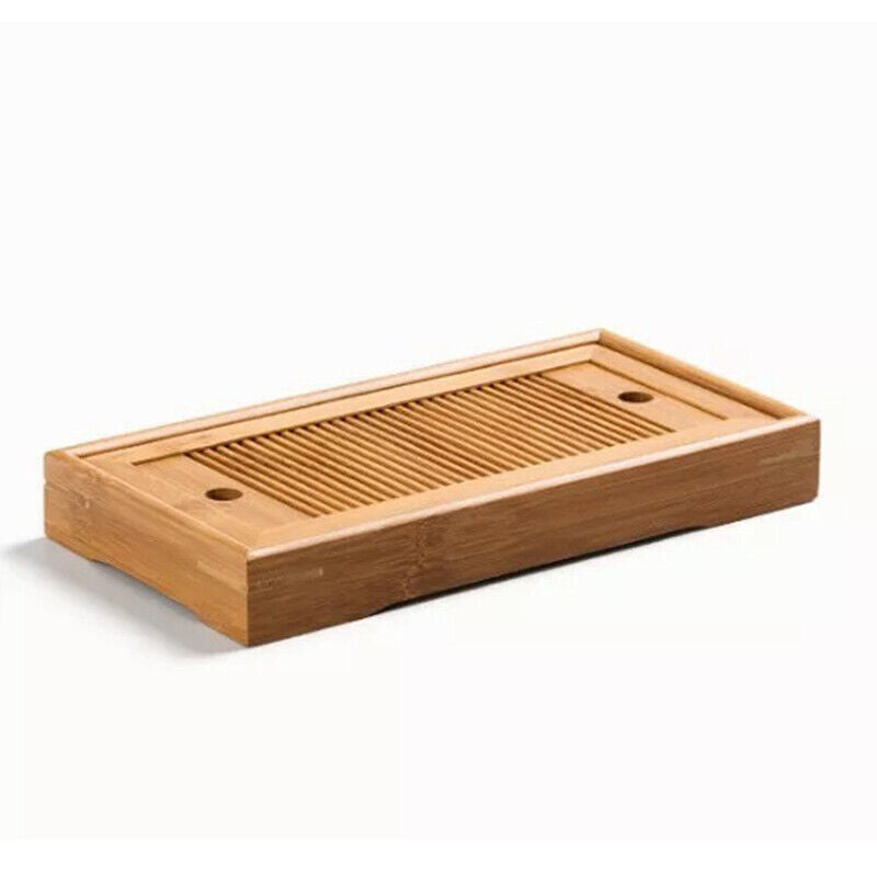 Chinese Tea Tray Bamboo Drainage Water Storage Kung Fu Tea Set Drawer Tea Board
