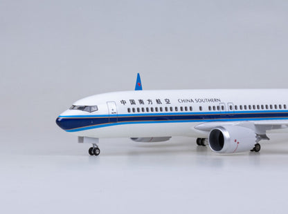 47CM 1:85 CHINA SOUTHERN BOEING 737 MAX Plane Landing gear Resin Aircraft Model