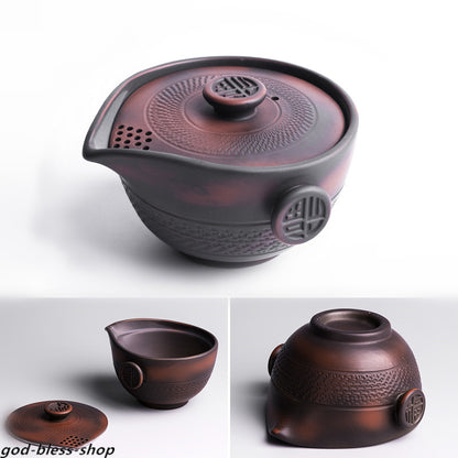Jianshui Purple Pottery Tea Pot With Filter Lid Boutique Pitcher Chinese Gaiwan