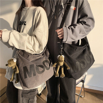 US Unisex Casual Crossbody Bag adjustable Canvas Tote Shoulder Handbag Messenger
