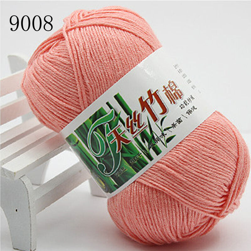 Hot Sale 50g Soft Bamboo Crochet Cotton Yarn Knitting Baby Knit Wool Yarn