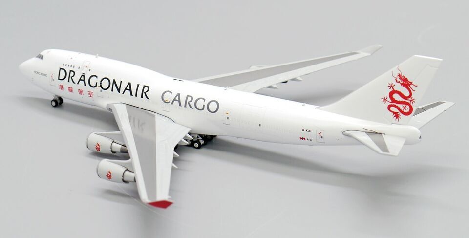 1:400 JC Wings DRAGONAIR CARGO BOEING 747-400F Aircraft Diecast Airplane Model