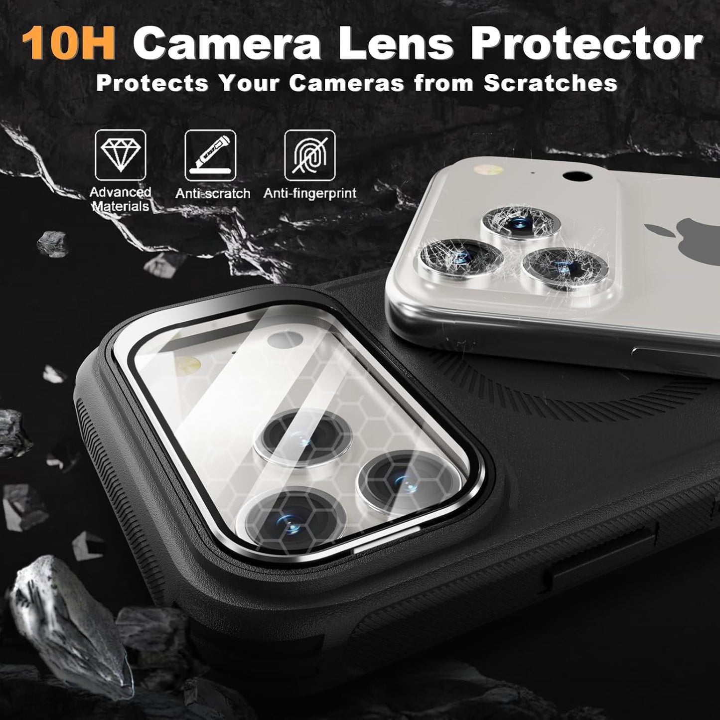 For Iphone 17 Pro Max Case with Stand & Built-In Camera Cover, Magsafe Compatibl