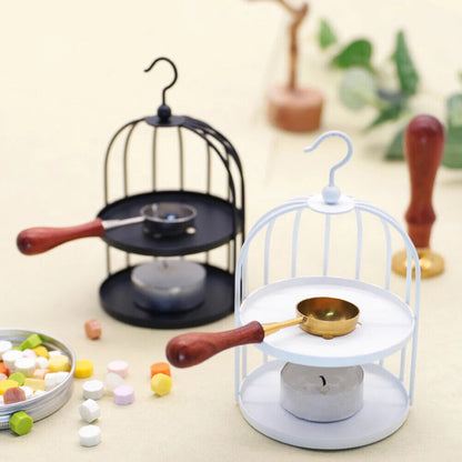 Wax Seal Melting Furnace Metal Creative Birdcage DIY Craft Sealing Stamps Warmer