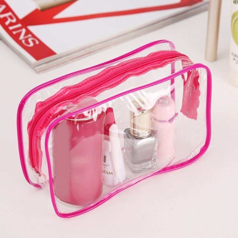 Plaid Makeup Cotton Linen Cosmetic Bag Zipper Pouch Storage Bags 21*17 CM Square