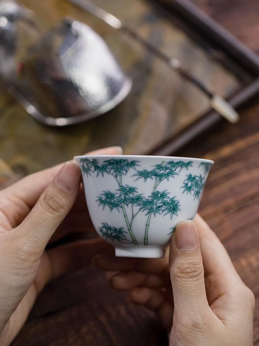 90ml Jingdezhen Enamel Color Master Cup Ceramic Handmade High End Tea Cup