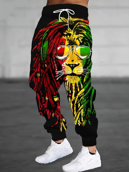 Autumn New Men's Casual Pants, Sweatpants 3D Digital Printing trend