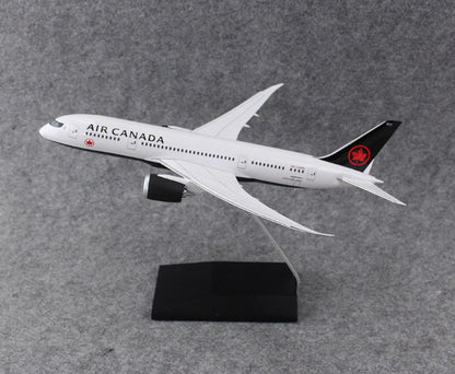 1:200 28CM YRD AIR CANADA BOEING 787-8 Airplane ABS Plastic Aircraft Plane Model