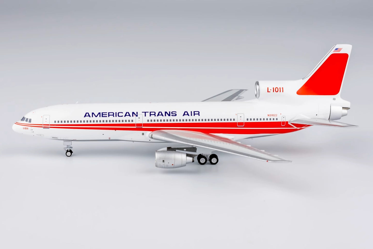 1:400 NG Model AMERICAN TRANS A Lockheed ATA L-1011-50 Airplane Diecast Model