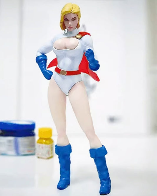 1/24 resin figure model kit Fantasy Divine Power Girl 3D Printing unassembled
