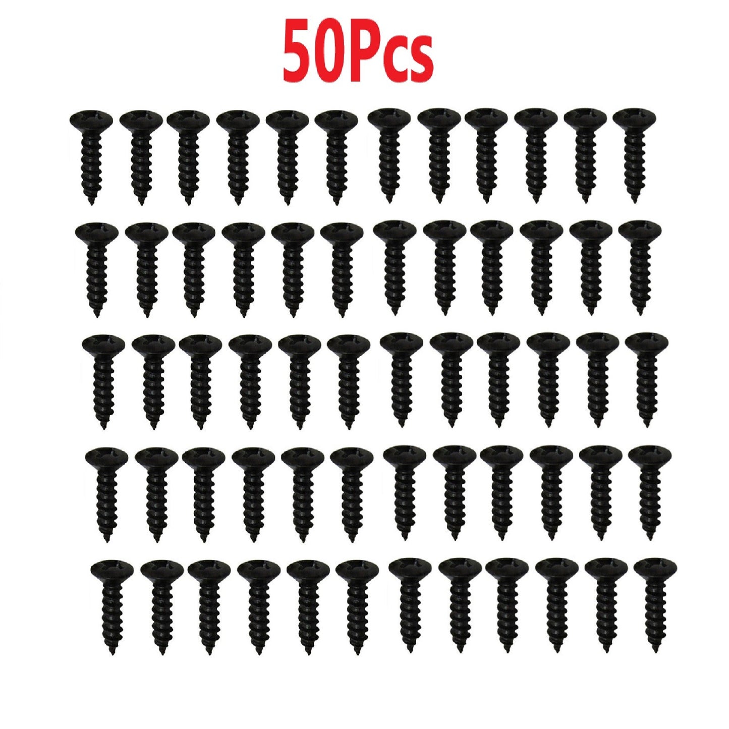 50Pcs Iron Guitar Pickguard Screws For Fender Strat/Tele Electric Guitar Bass