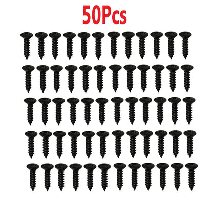 50Pcs Iron Guitar Pickguard Screws For Fender Strat/Tele Electric Guitar Bass
