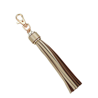 PU Leather Tassel Key Chain Handbag Bag Purse Accessories Pendant Keyring Gift