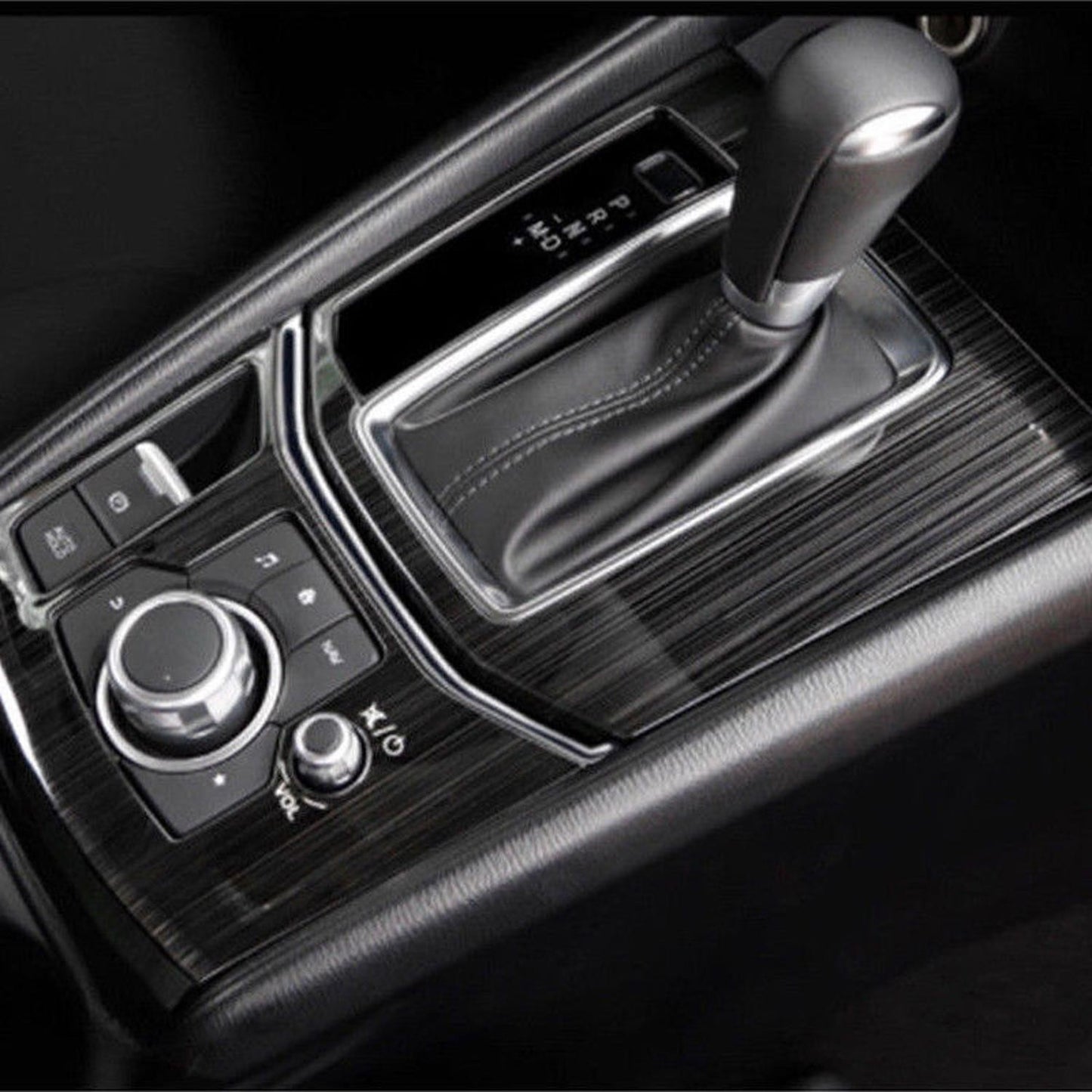 Car Gear Shift Knob Console Panel Frame Cover Trim For Mazda CX-5 CX5 2017 2018