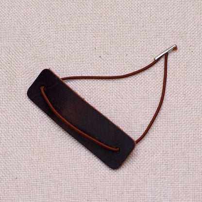 Notebooks Closer 2Pcs Genuine Leather Protective W/ Repair Rubber Band Accessory