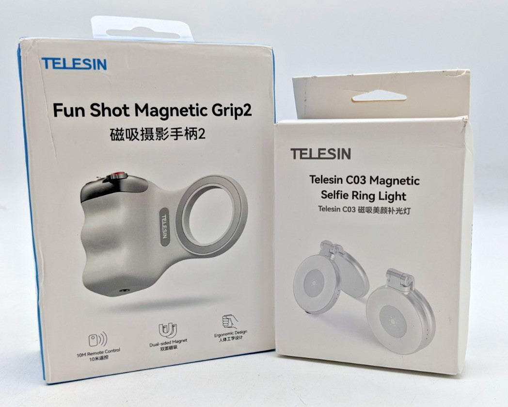 TELESIN SELFIE RING LIGHT AND FUN SHOT MAGNETIC GRIP2 DUO
