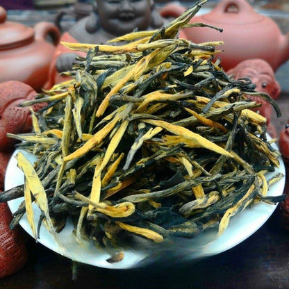 12 types Dian Hong black tea,Yunnan Golden Needle Golden Snail Dian Hong Jin Luo