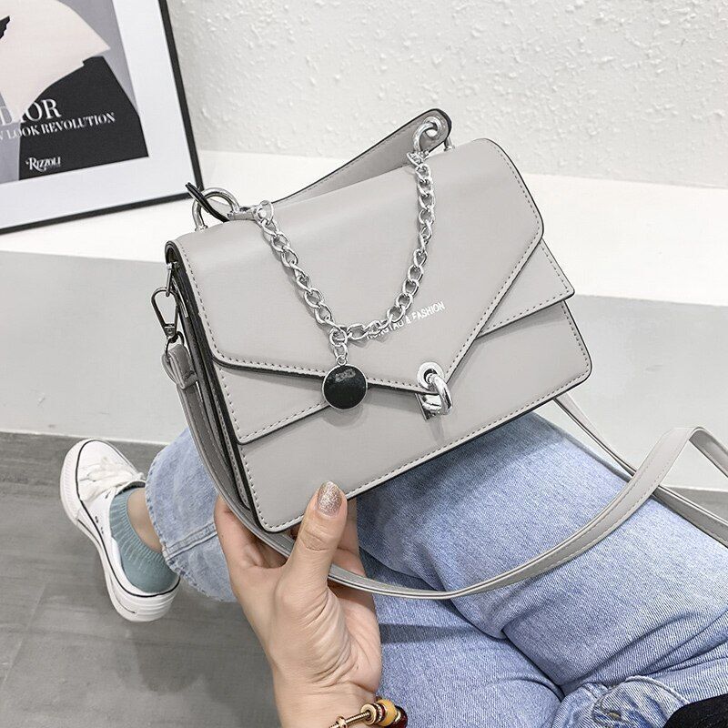 Small Square Bag Messenger Bag Handbag Casual Shoulder Bag Crossbody Purse Black