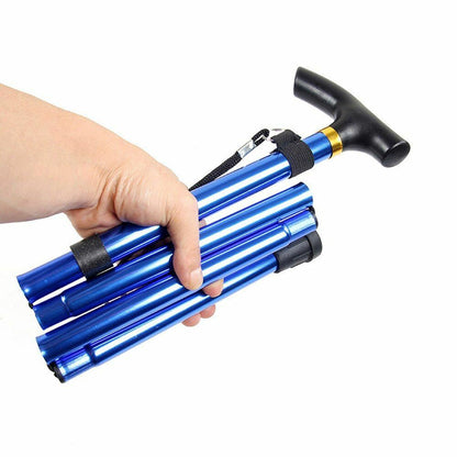 Nordic Walking Stick Telescopic Quick Lock Foldable Trekking Pole Hiking Cane