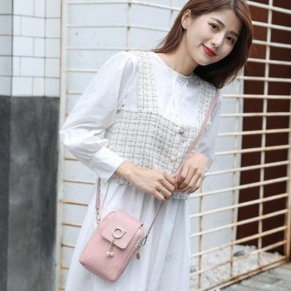 New Female Autumn Winter Mini Cross-body Shoulder Bags Pearl Tassel Diagonal Bag