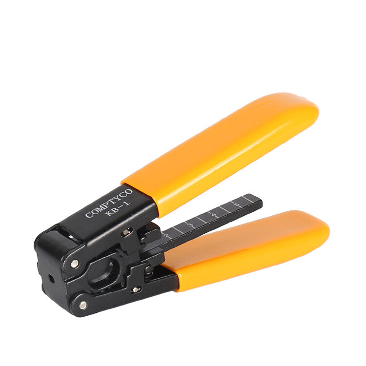 FTTH Cable Stripper Optical Fiber Stripping Pliers 3 Port Metal Wire Stripper