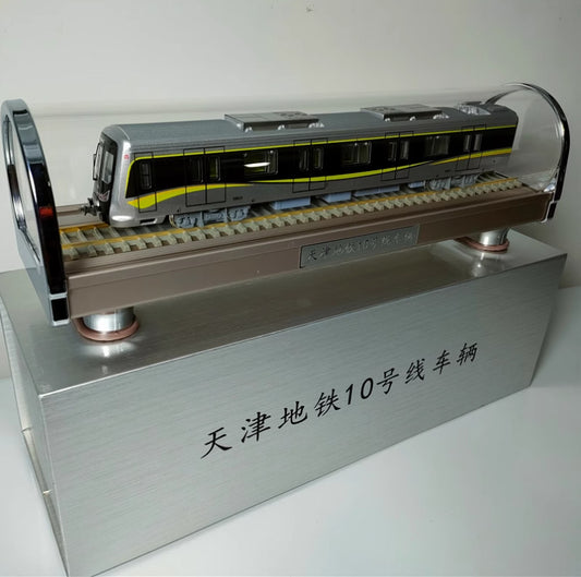 1:68 37CM Tianjin Metro Line 10 Subway Train Passenger Car Diecast Model