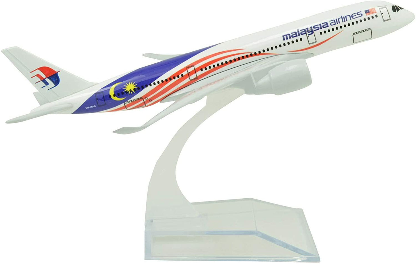 1:400 16cm Airbus A350 Malaysia Airlines National Flag Metal Airplane Model Toy