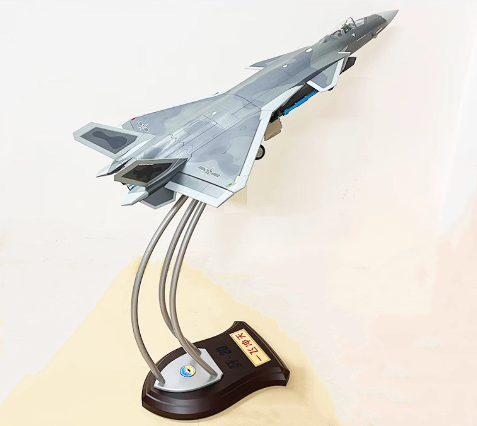 1:18 120CM China J-20 Stealth Fighter Aeroplane Diecast Military Aircraft Model