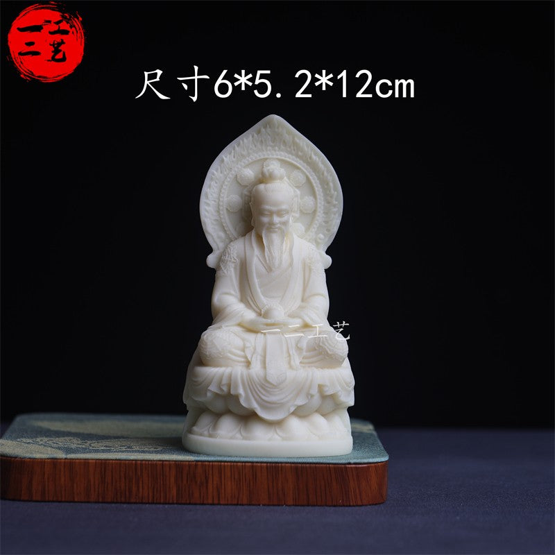3 PC 5" Resin Three Pure Ones Statue Taoist Trinity Pristine Divine Gods Home