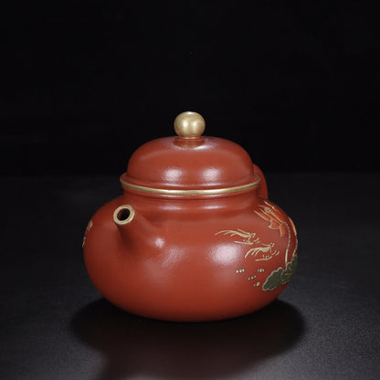 Chinese Yixing Zisha Clay Handmade Exquisite Teapot （容天 底款：周桂珍）