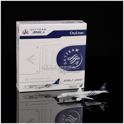 1:400 JC Wings Alitalia SKYTEAM Embraer ERJ-190STD Plane Diecast Aircraft Model