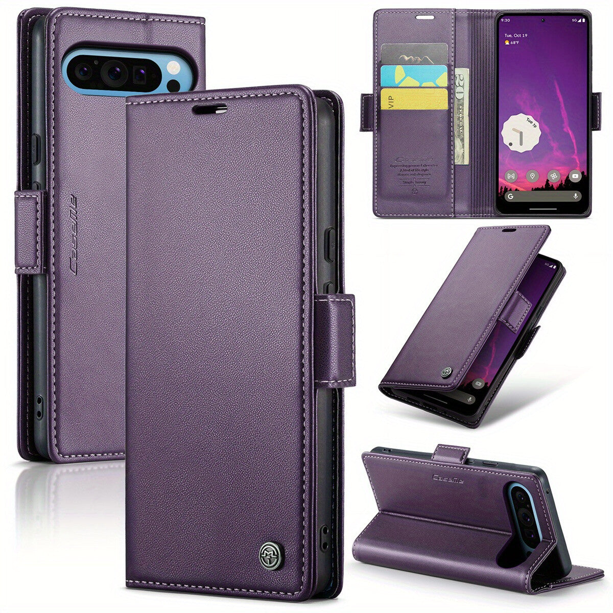 For Google Pixel 9 Pro XL 8Pro 7A 8A Wallet Case With Card Holder for Women Men