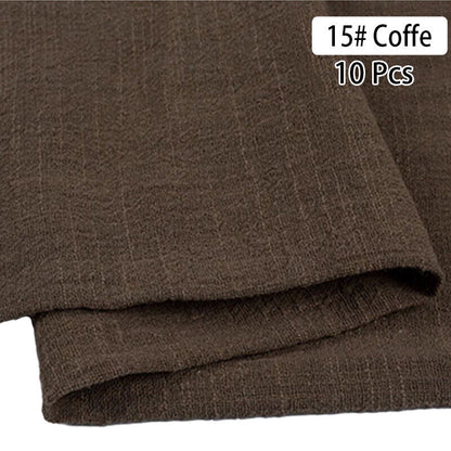 10PCS Napkins Retro Cotton Tea Towel Wedding Supplies Home Table Decor